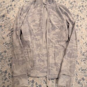 Lululemon Athletica Light Gray Camo Align Jacket